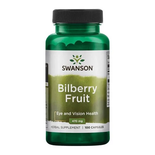 Swanson Bilberry Fruit (Fekete áfonya) 470 mg - 100 db