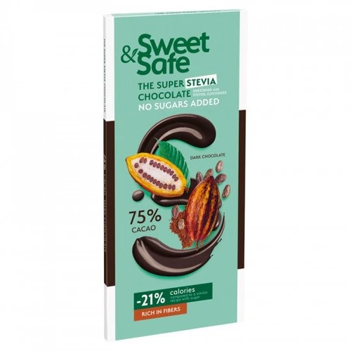 Sweet&amp;Safe Étcsoki steviával 90 g - Natur Reform
