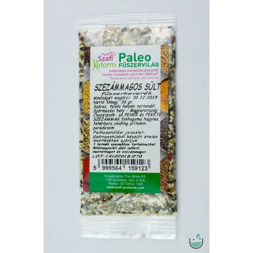 Szafi Reform paleo szezámmagos sült fűszerkeverék 30 g