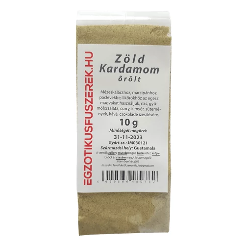 TerraVida Kardamom, zöld, őrölt 10 g – Natur Reform