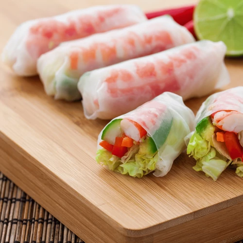 Rizspapír tészta, tavaszi tekercsnek 19X19 cm 500 g - Natur Reform