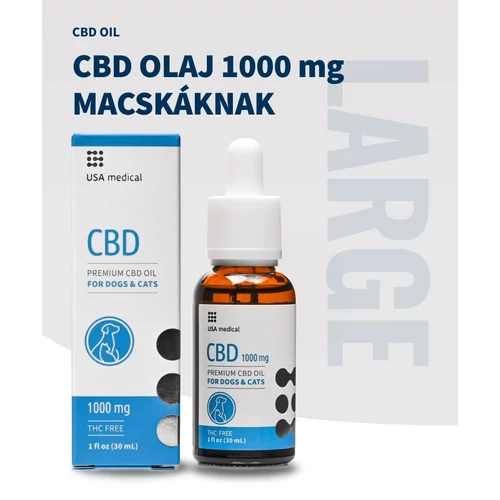 USA medical CBD Olaj macskáknak 1000 mg CBD - 30 ml – Natur Reform