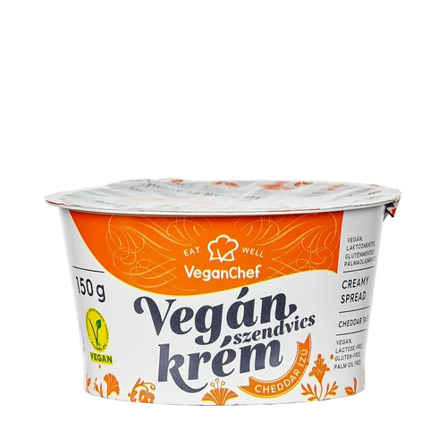 VeganChef Cheddar ízű vegán szendvicskrém 150 g – Natur Reform