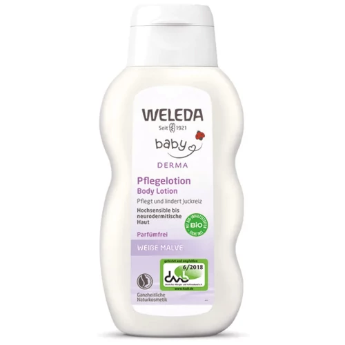 WELEDA Bio Fehér Mályvás natúr baba testápoló érzékeny, ekcémás bőrre 200 ml - Natur Reform