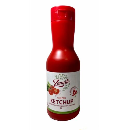 Zamato Csípős Gluténmentes Ketchup 450 g - Natur Reform