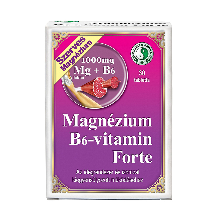 Dr. Chen Szerves magnézium B6-vitamin forte tabletta - 30 db