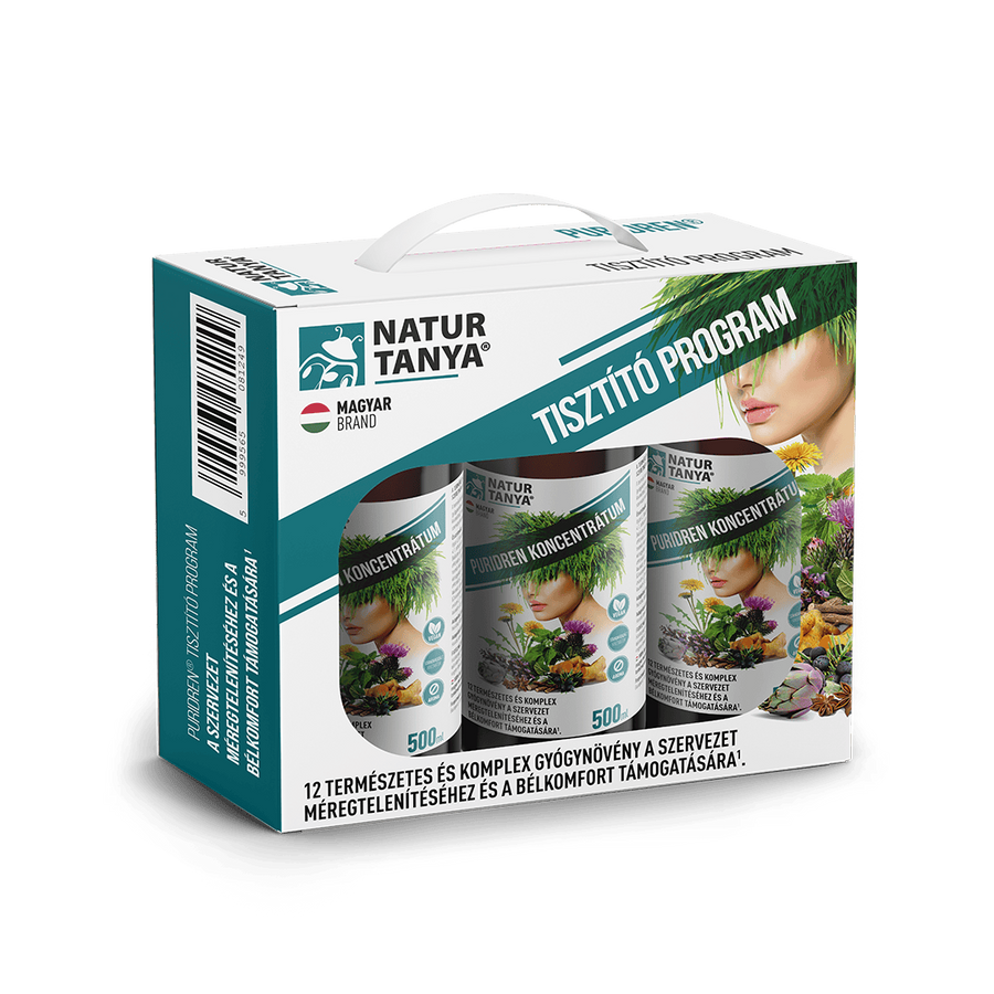 Natur Tanya® Puridren 60 napos Tisztító Program 3x 500 ml
