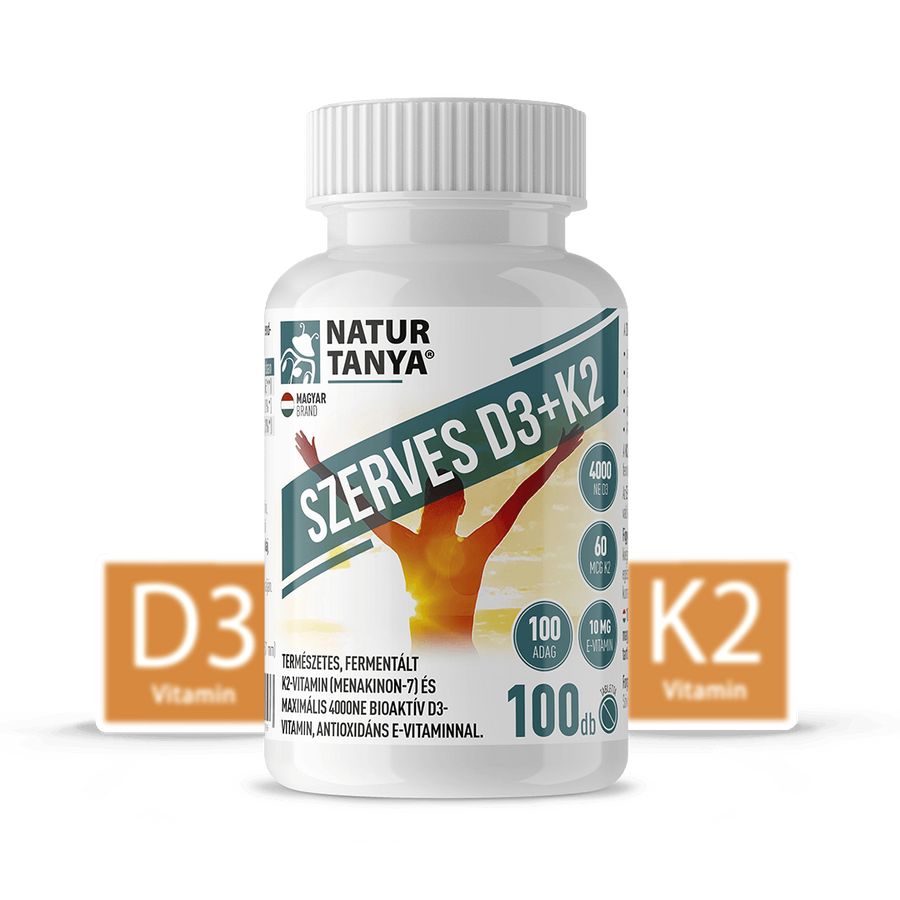 Natur Tanya® Szerves D3 és K2-vitamin 100 db