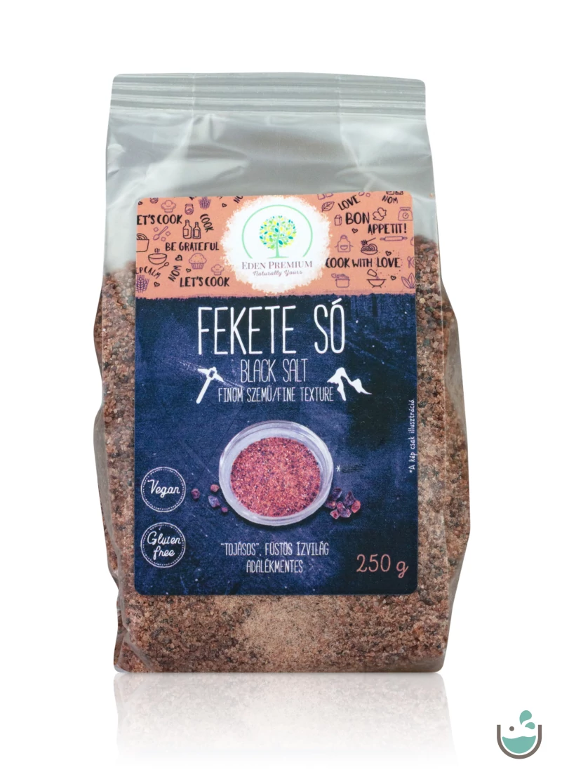 Éden Prémium fekete só - finom szemű 250 g