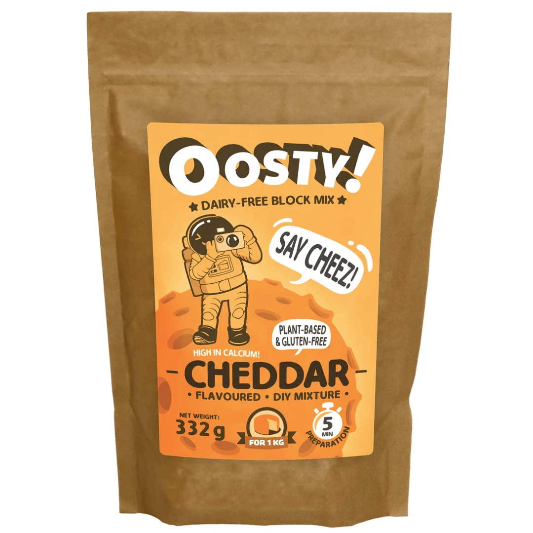 Oosty Cheddar ízű növényi alap mix 332 g