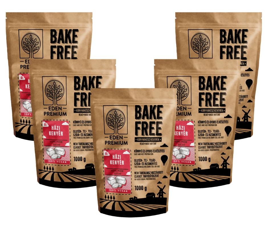 Éden Prémium Bake-Free Házi kenyér csomag 5x1000 g