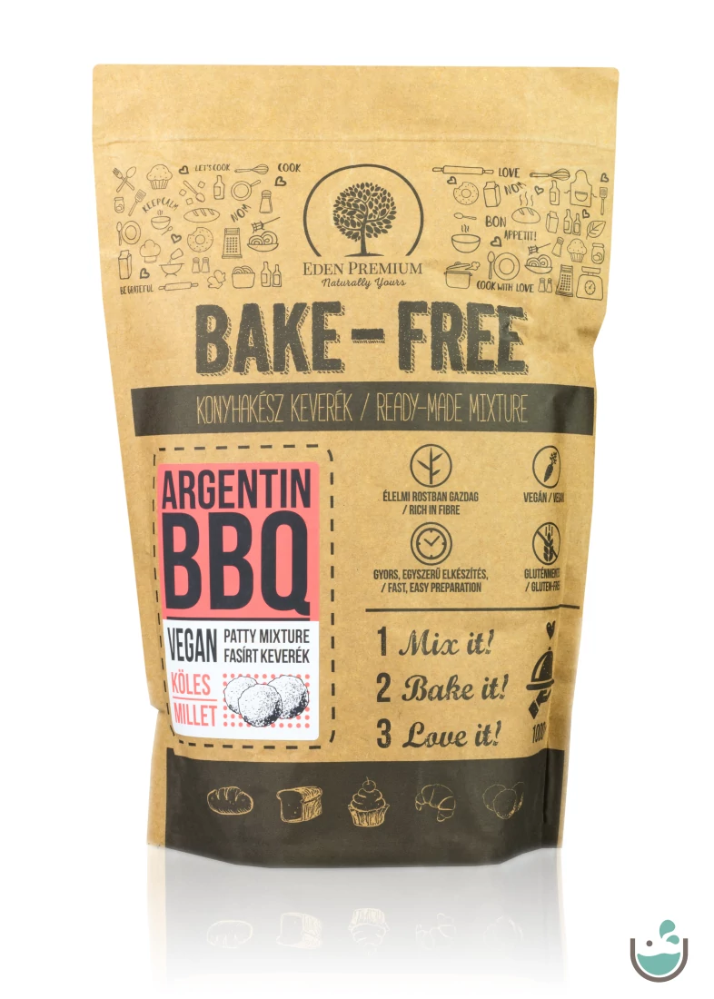 Éden Prémium Bake-Free Argentin BBQ fasírt keverék – köleses - 1000 g