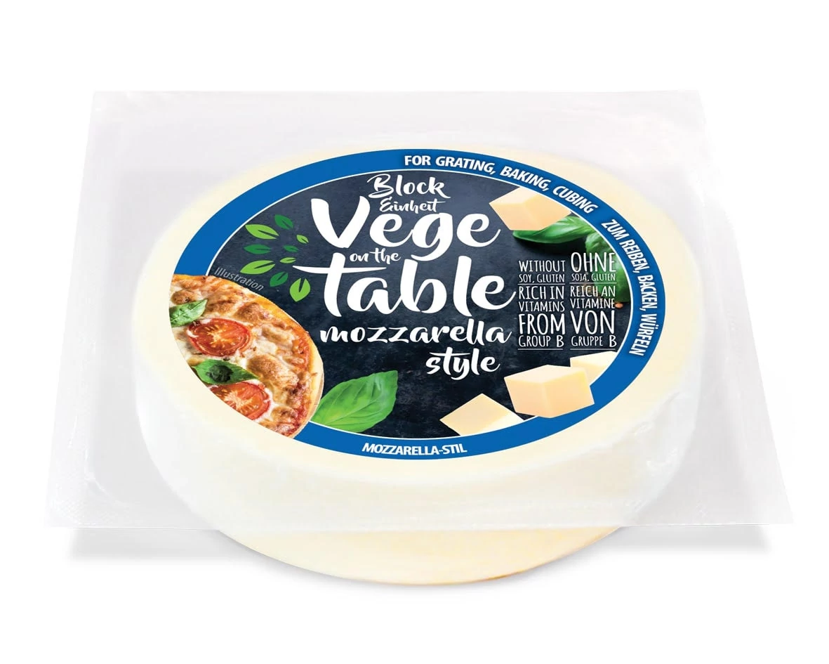 Vege on the Table Mozzarella ízű tömb (vegán, gluténmentes) 300 g 