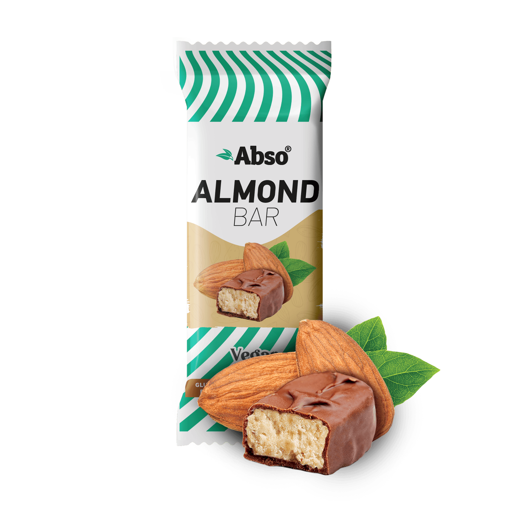 Abso Almond bar - Mandulás szelet étcsokoládé bevonattal 35 g
