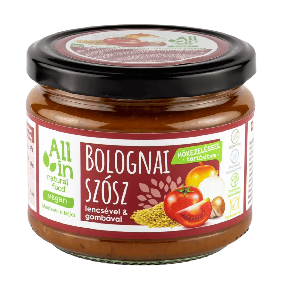 ALL IN Bolognai szósz lencsével és gombával 250 g