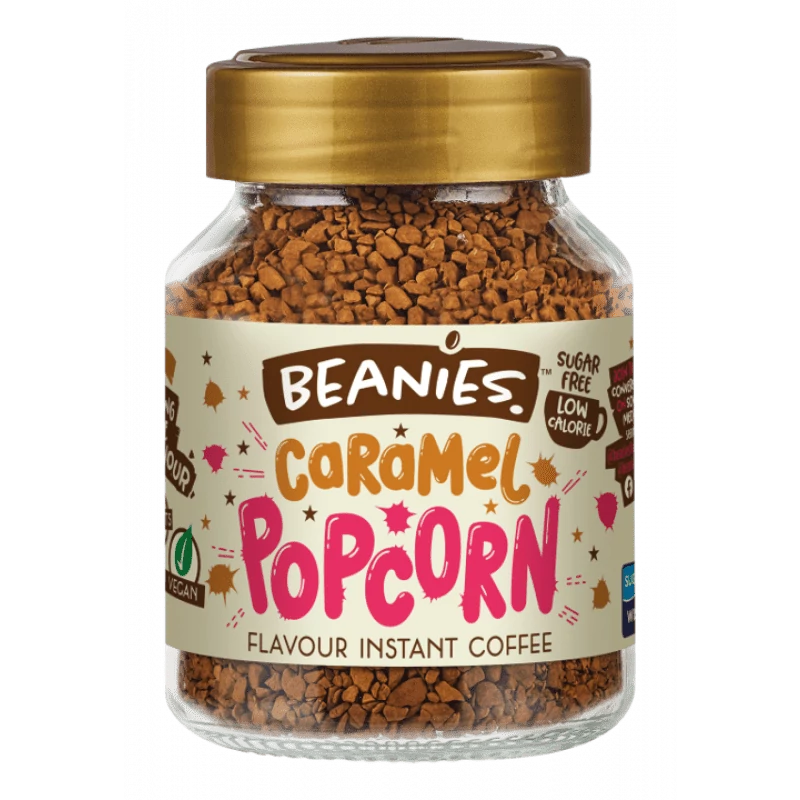 Beanies Karamell- popcorn ízű instant kávé 50 g