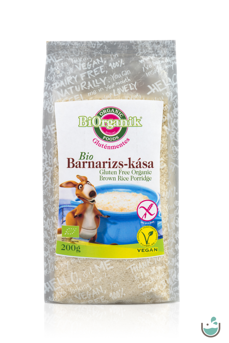 BiOrganik Bio instant gluténmentes barnarizs-kása 200 g