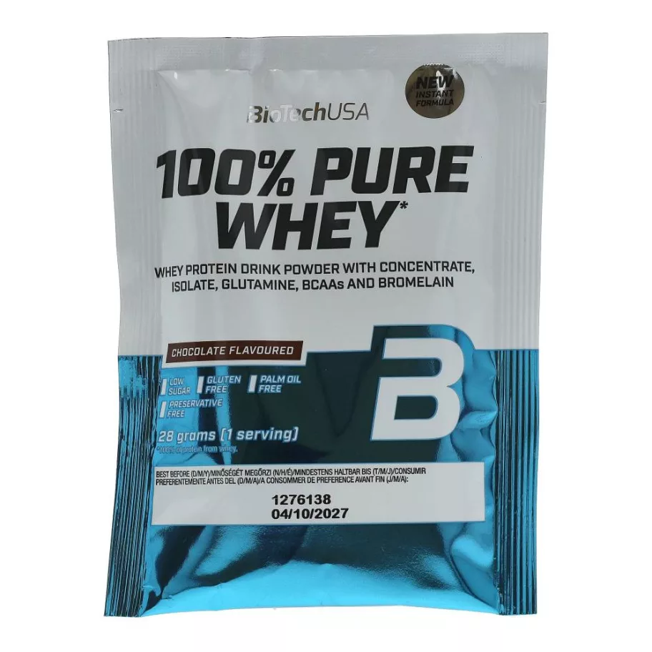 BioTechUSA 100% PURE WHEY CSOKOLÁDÉ - 28 g