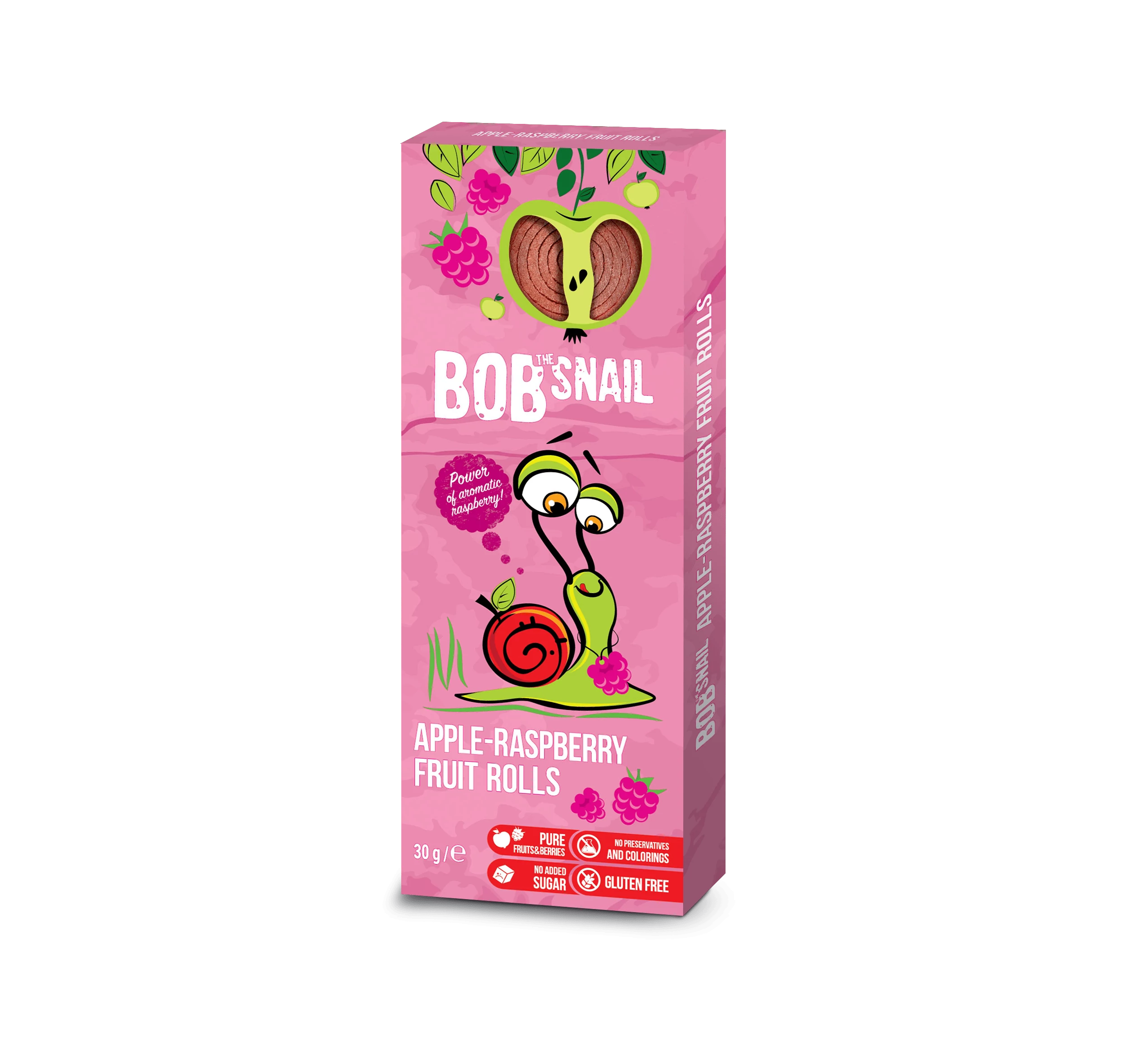 Bob Snail alma-málna gyümölcstekercs 30 g