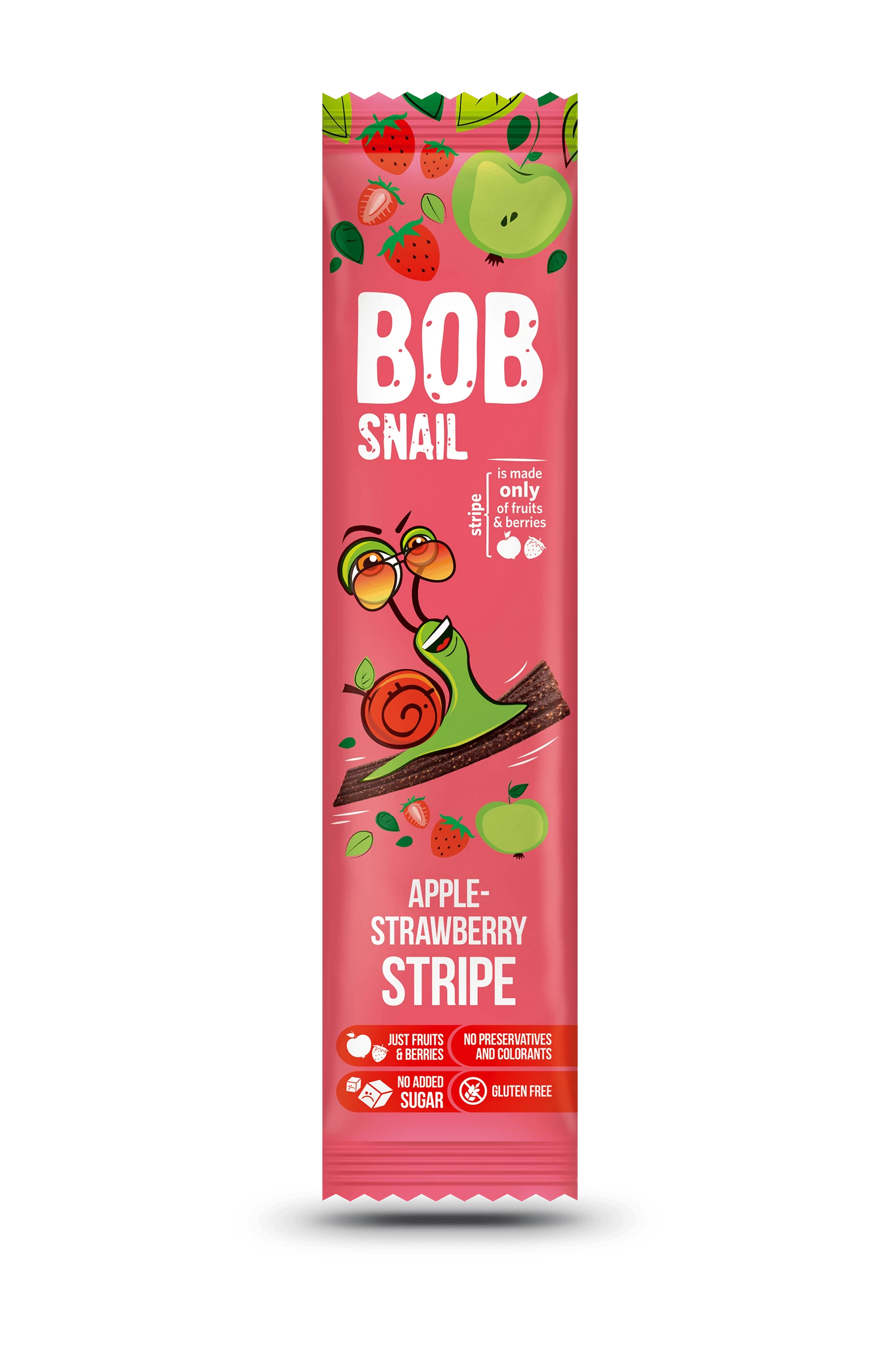 Bob Snail Gyümölcsszelet Alma-eper 14 g