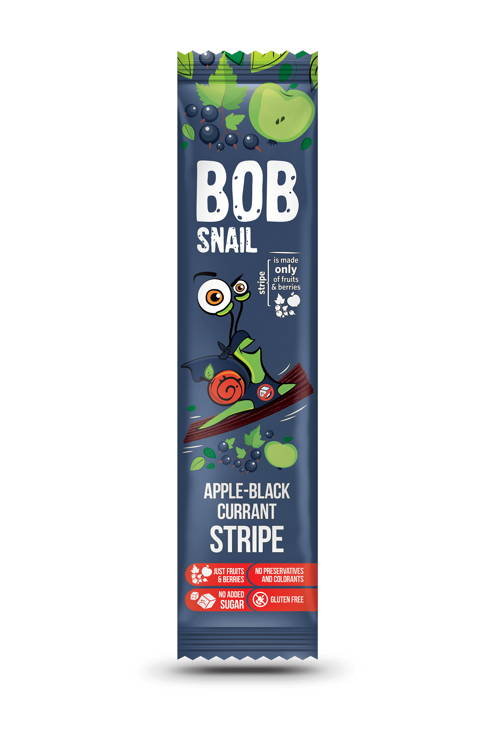 Bob Snail Gyümölcsszelet Alma-feketeribizli 14 g