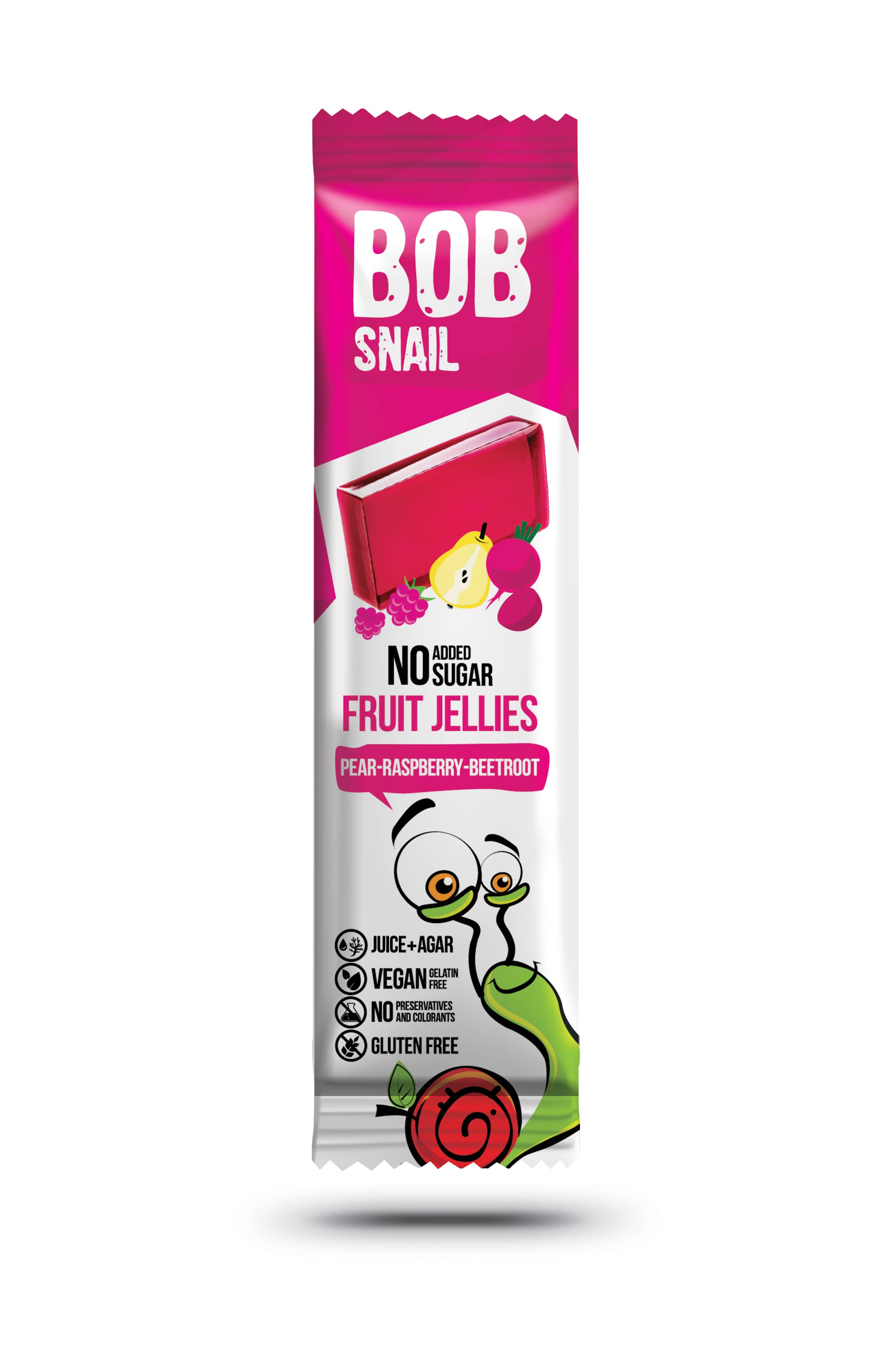 Bob Snail Gyümölcszselé Körte-málna-cékla 27 g