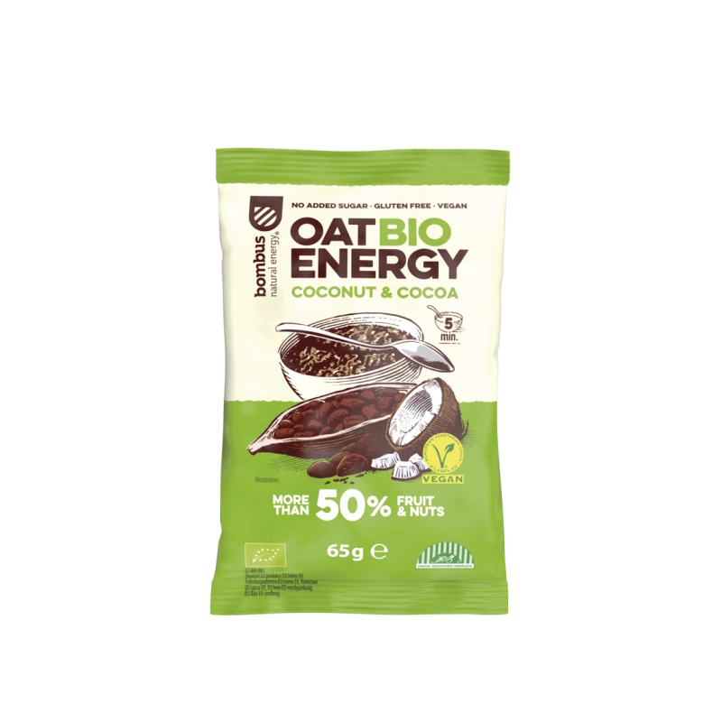 Bombus Oat Bio Energy zabkása kókusz és kakaó 65 g