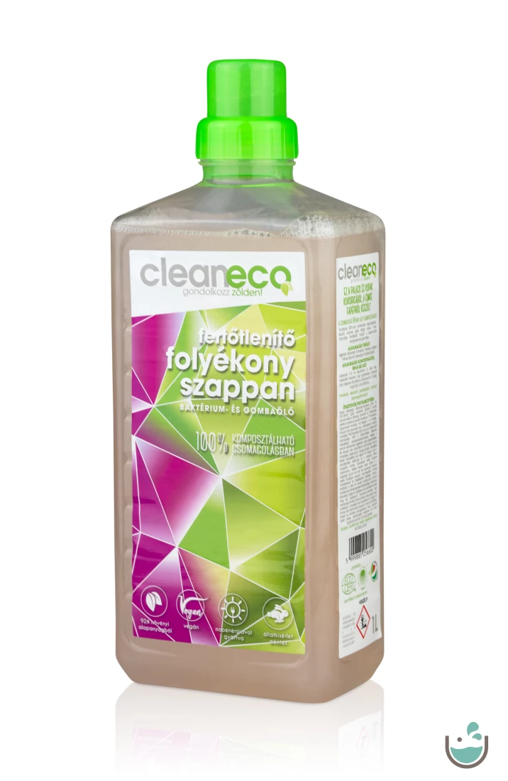 Cleaneco fertőtlenítő folyékony szappan – baktérium és gombaölő 1000 ml