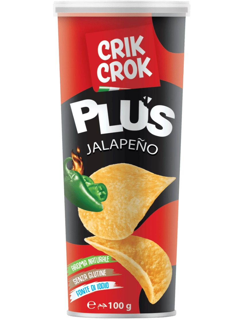 Crik Crok Gluténmentes jalapeno paprikás chips 100 g