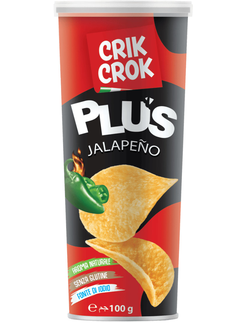 Crik Crok Gluténmentes jalapeno paprikás chips 100 g