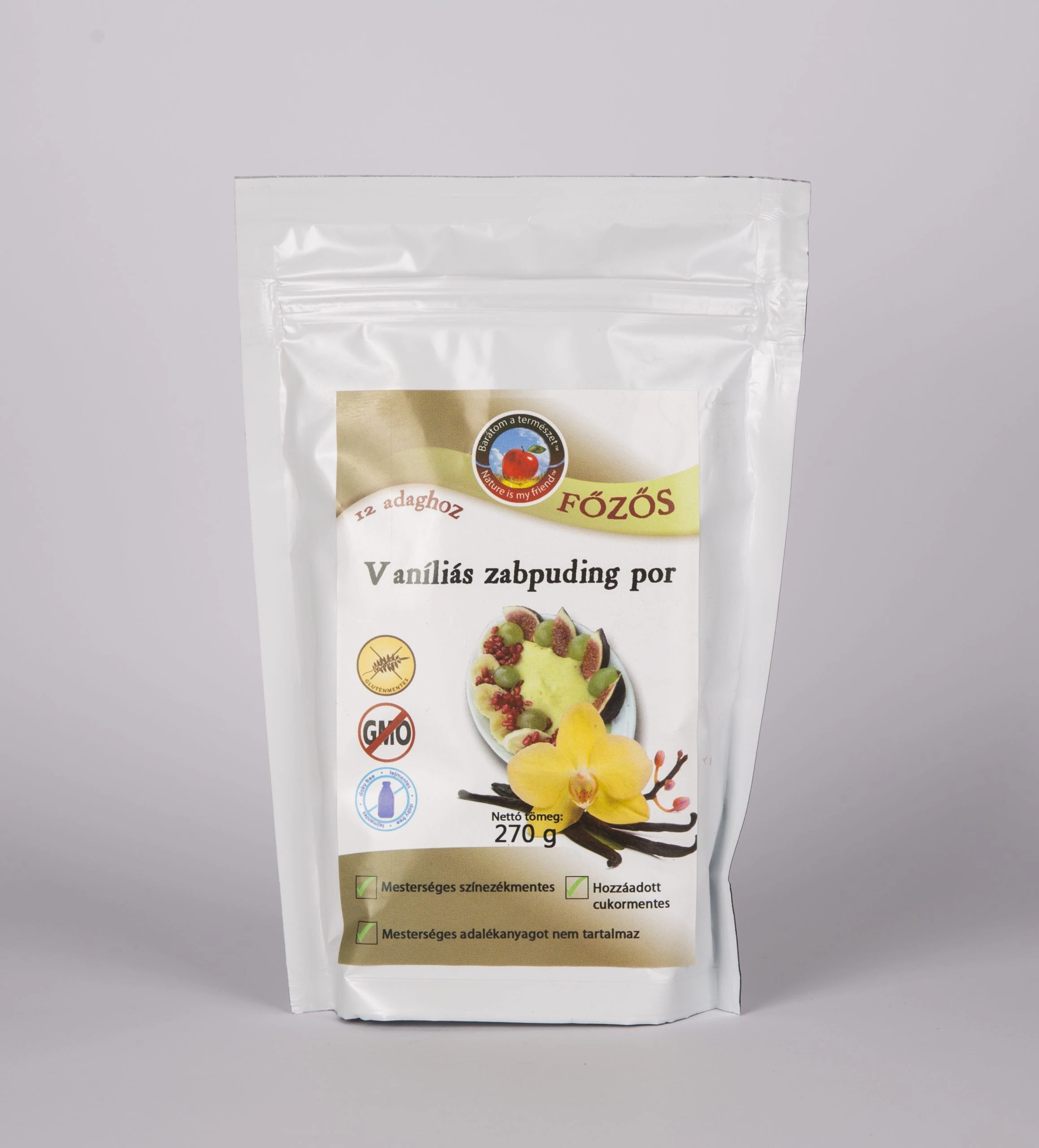 Dia-Wellness Gluténmentes vaníliás zabpuding 270 g