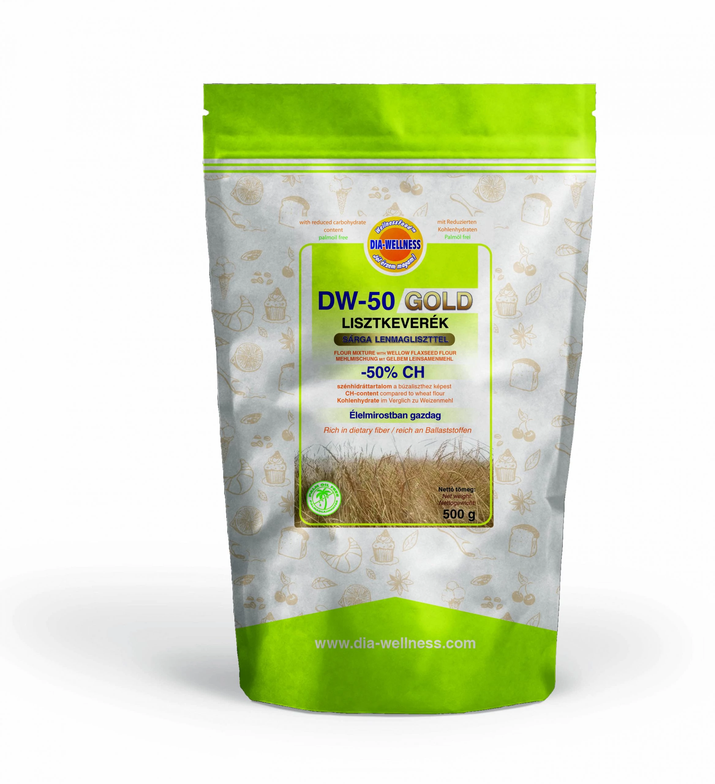 Dia-Wellness DW-50 GOLD lisztkeverék 500 g