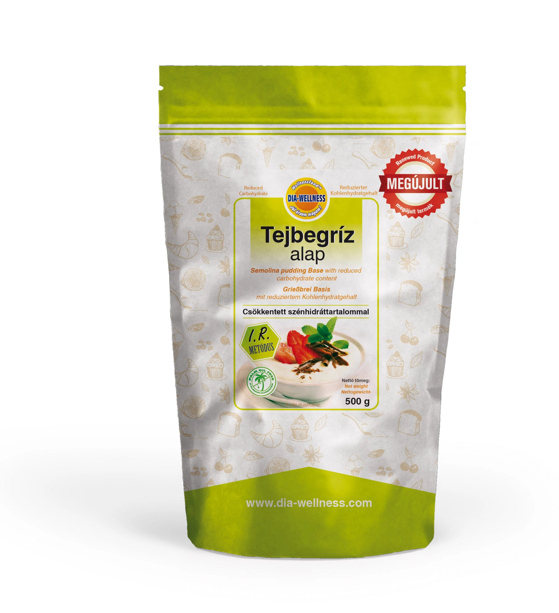  Dia-Wellness Tejbegríz (maltit mentes) 500 g