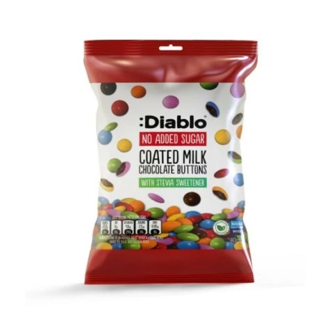 Diablo Tejcsokoládé drazsé, édesítőszerekkel 40 g