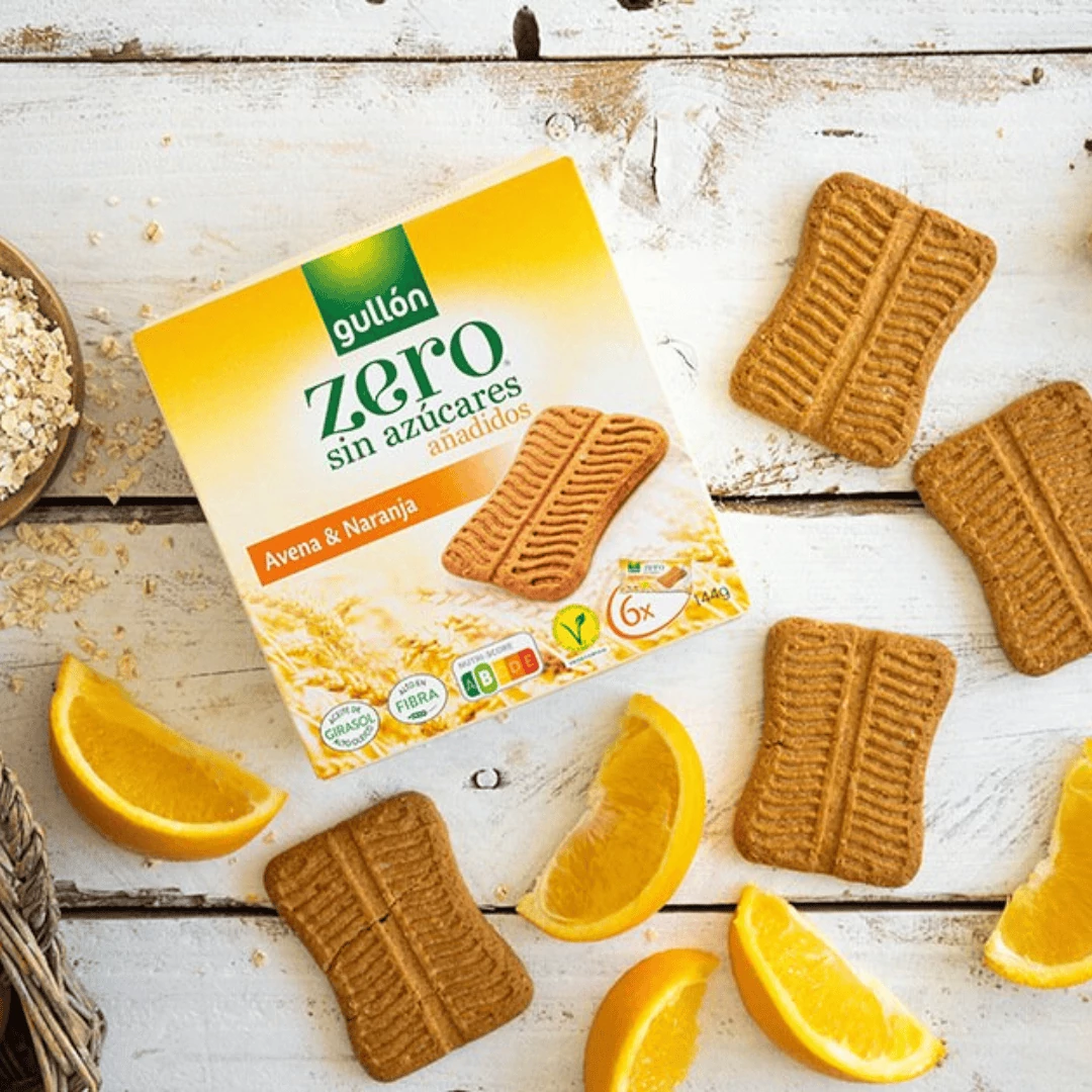 Gullón Snack zabos, narancsos szelet hozzáadott cukor nélkül 144 g