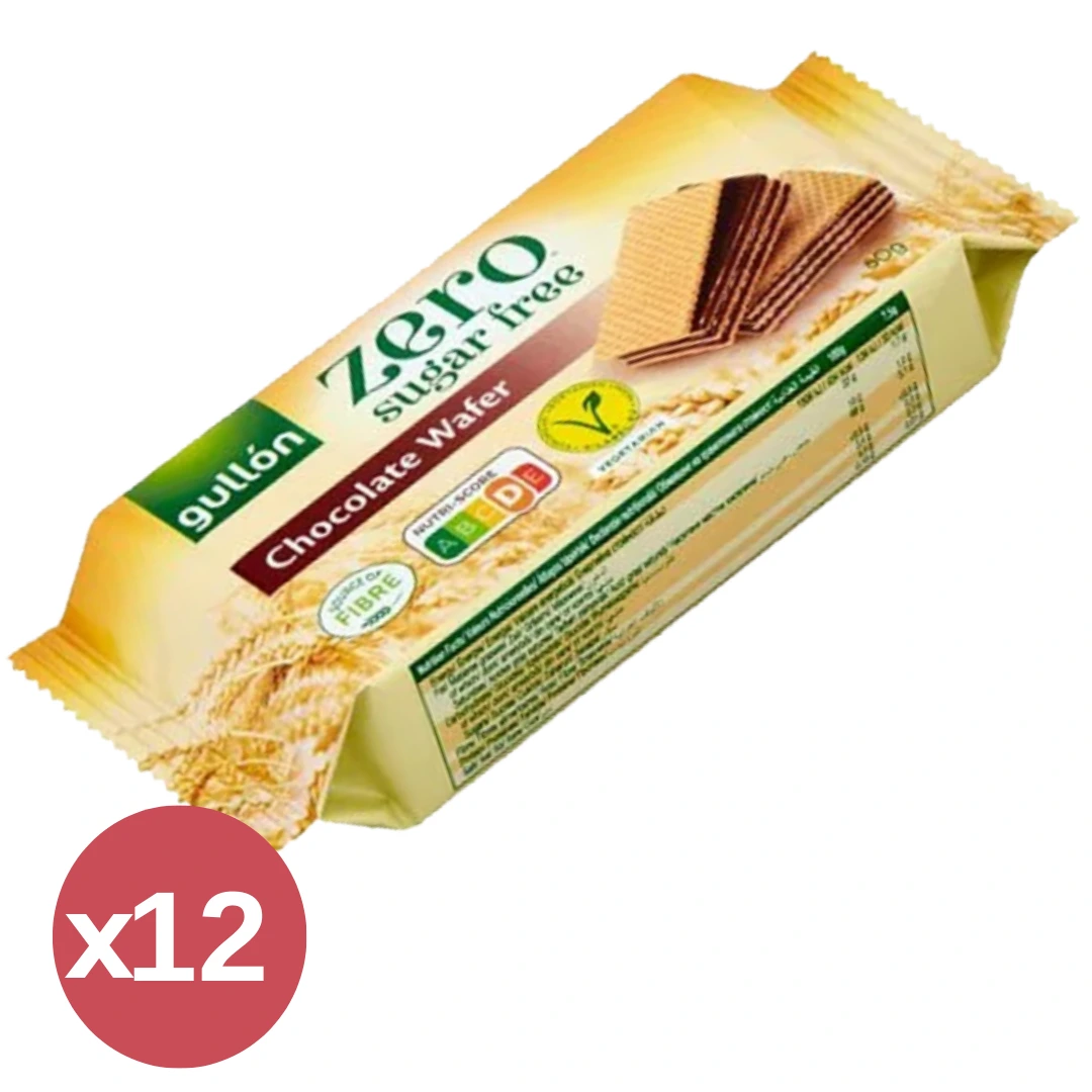 Gullón Cukormentes kakaós nápolyi kínáló 12X60 g 