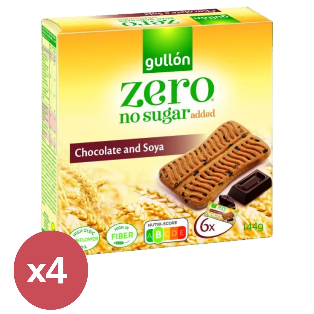 Gullón ZERO Snack csokoládés szelet 4X144 g