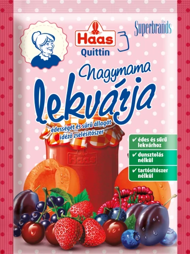 Haas Quittin nagymama lekvárja zselésítőszer 20 g 