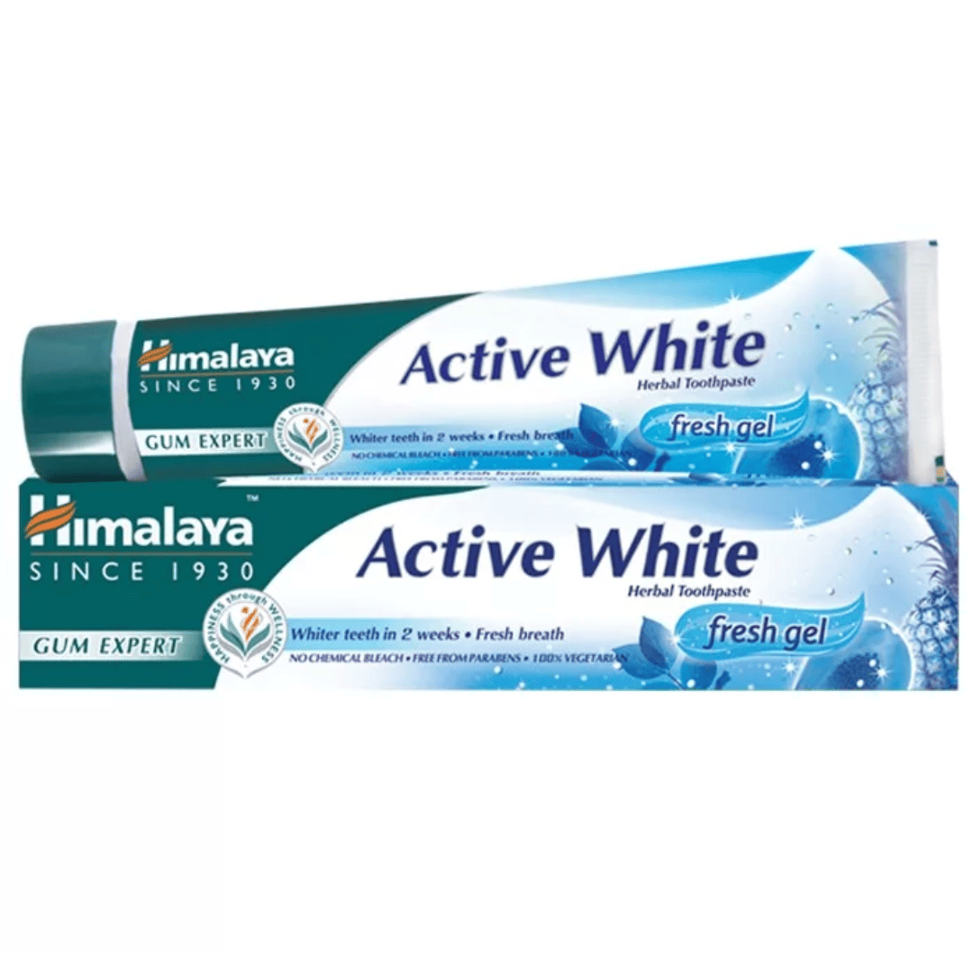 Himalaya Active White fogfehérítő és frissítő gyógynövényes fogkrémgél 75 ml