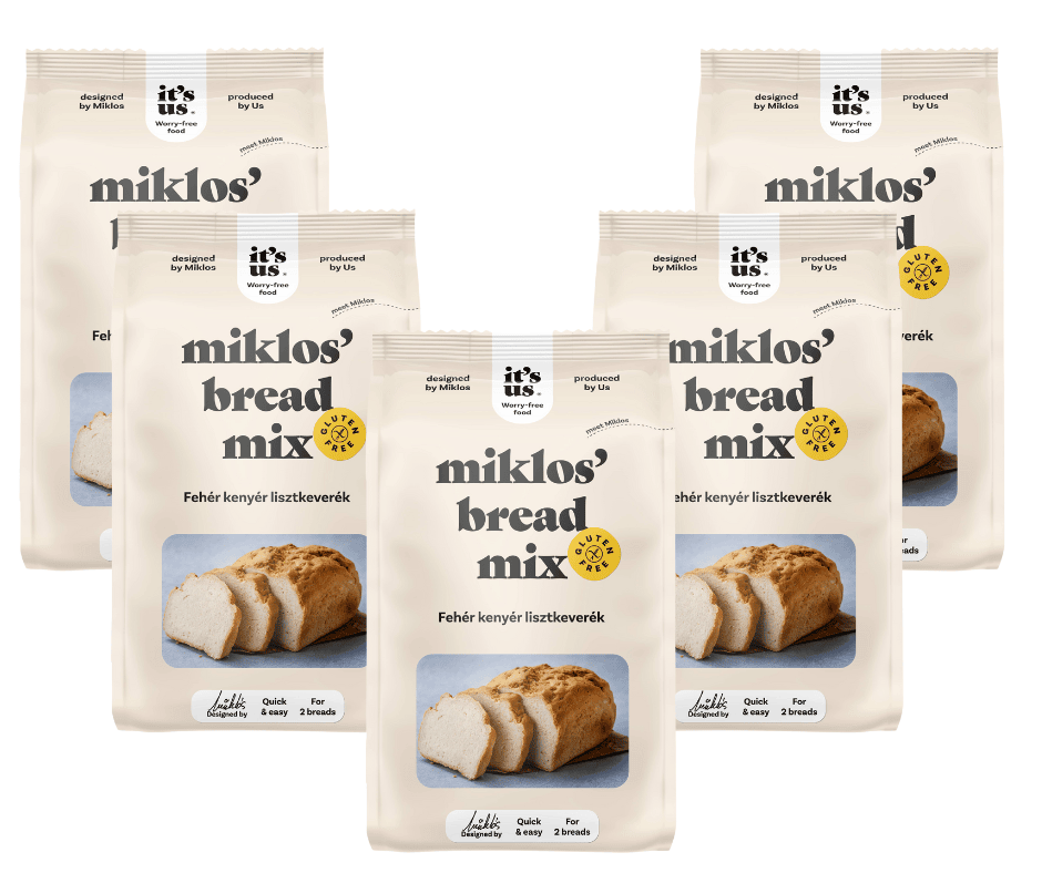It’s us Miklos' Fehér kenyér lisztkeverék csomag 5X1000 g