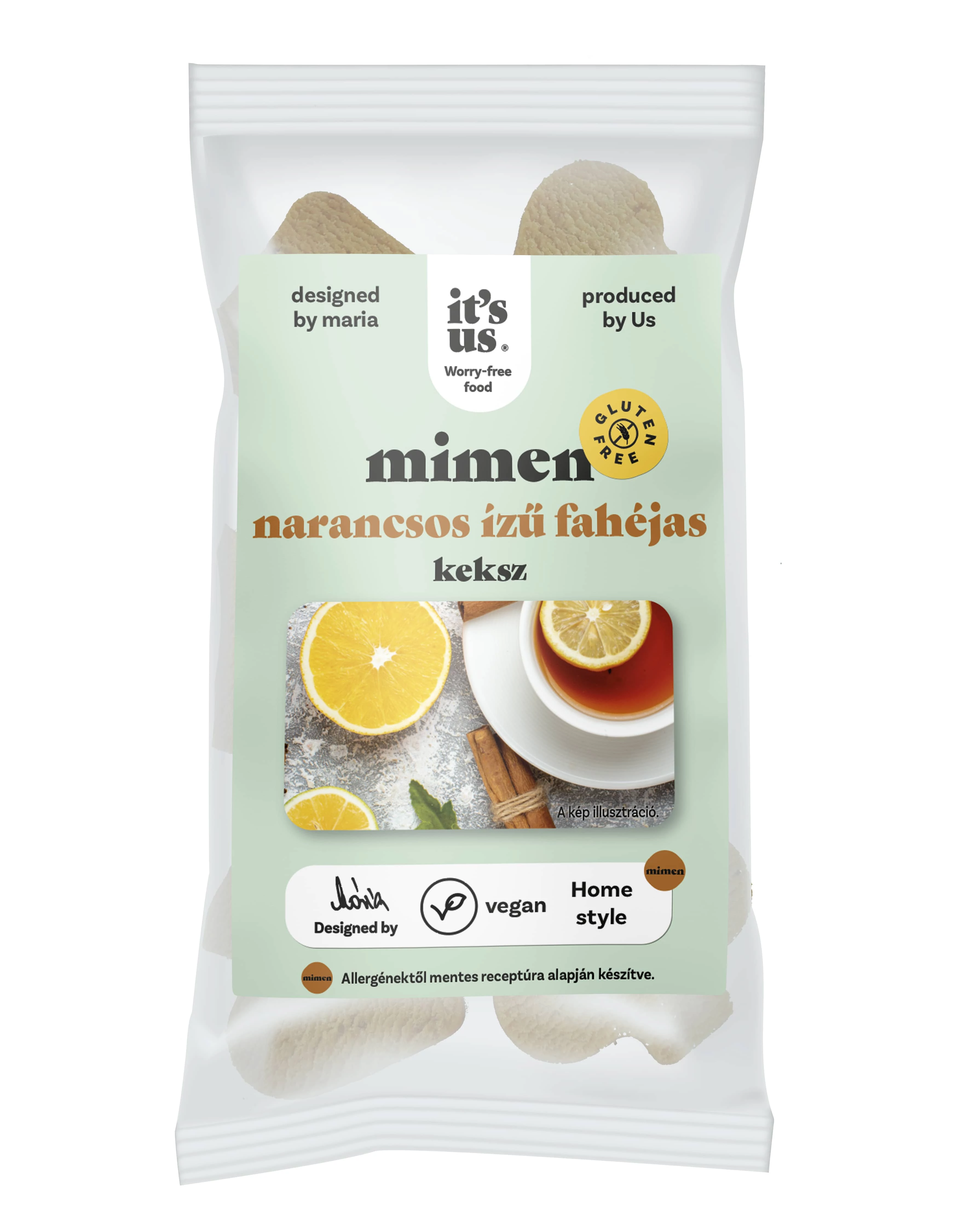 It's us MIMEN fahéjas -narancsos ízű keksz (gluténmentes) 150 g