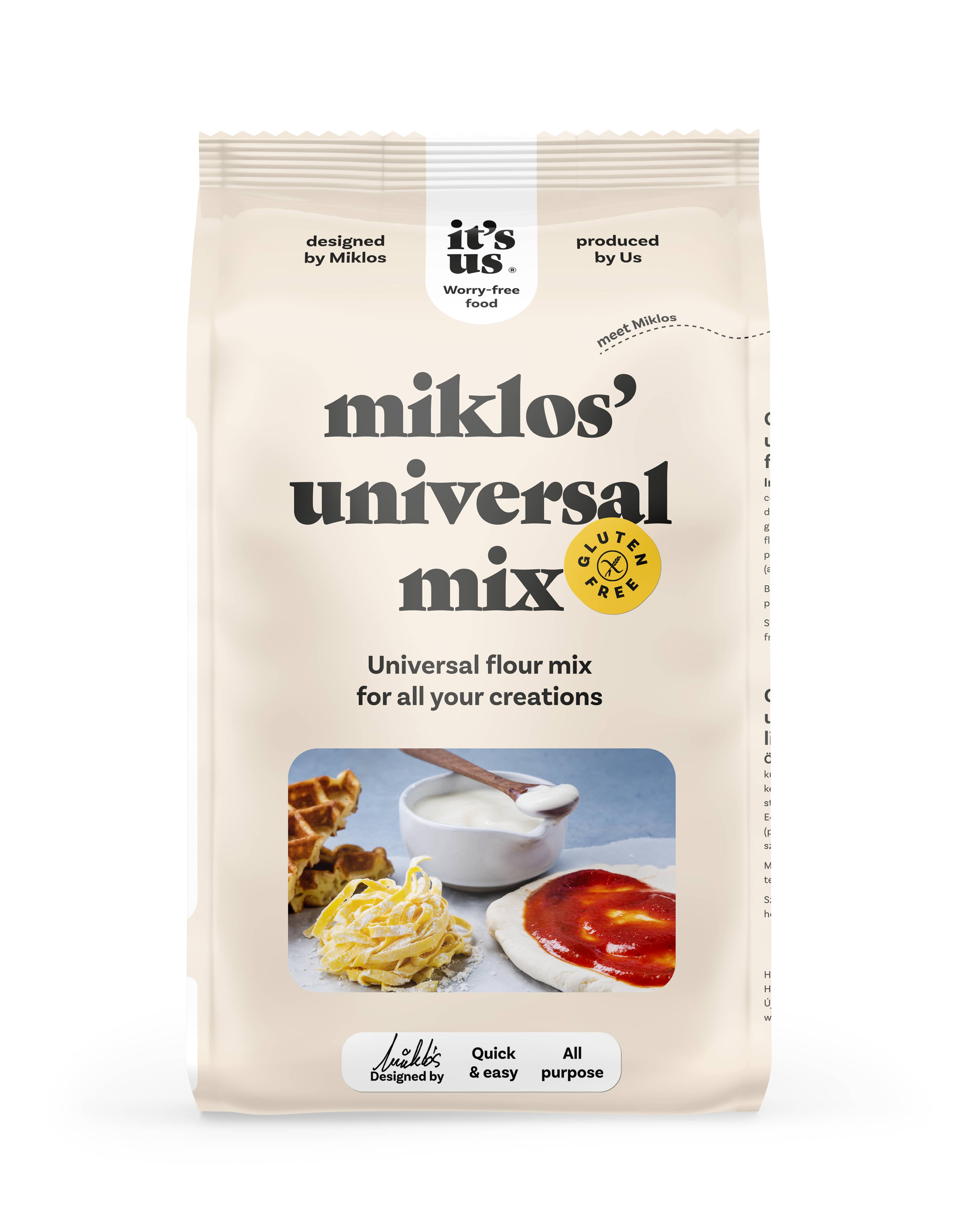 It’s us Miklos’s Gluténmentes univerzális lisztkeverék (Alfa-Mix) 1000 g