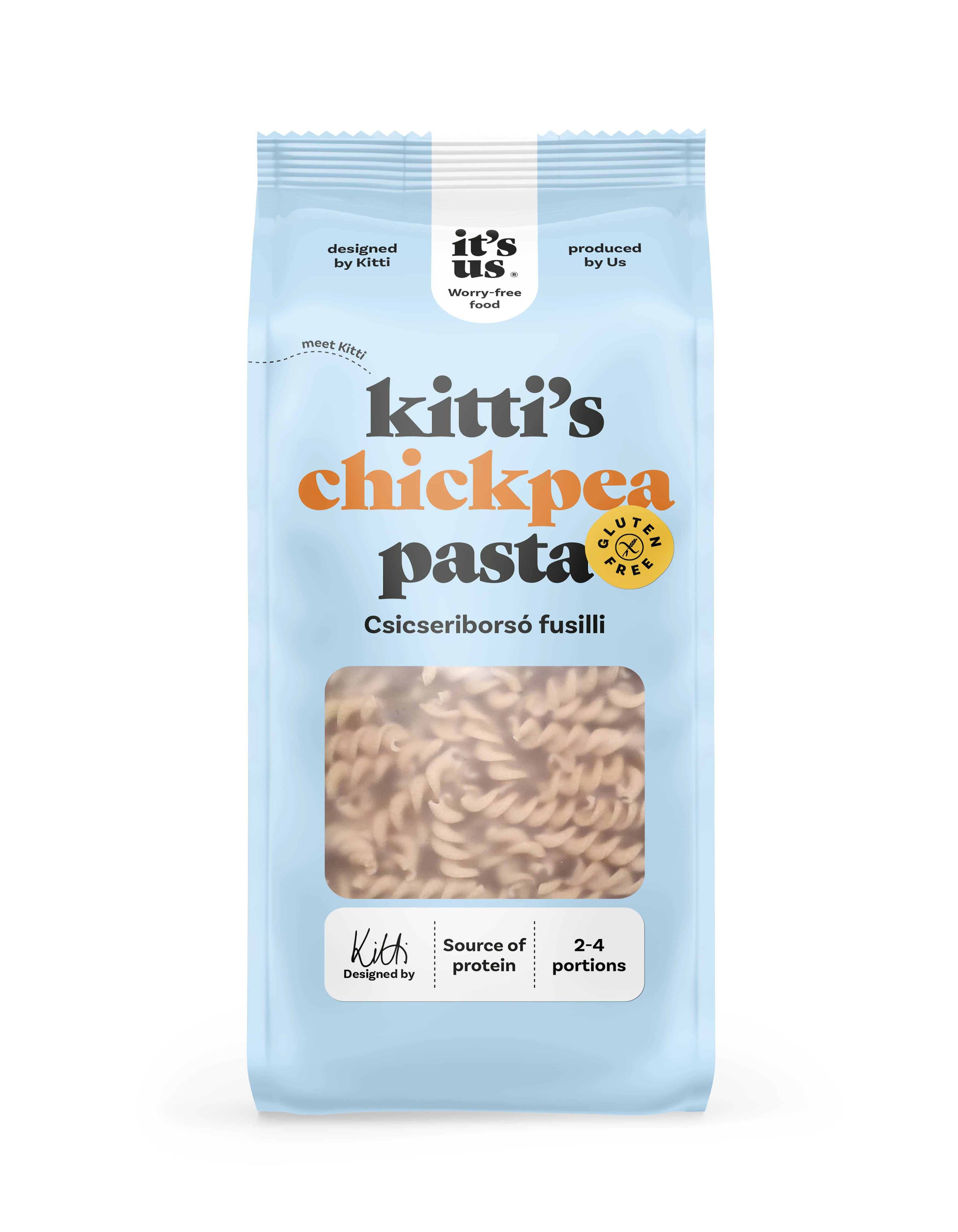 It’s us Kitti’s Gluténmentes csicseriborsó orsó száraztészta 250 g