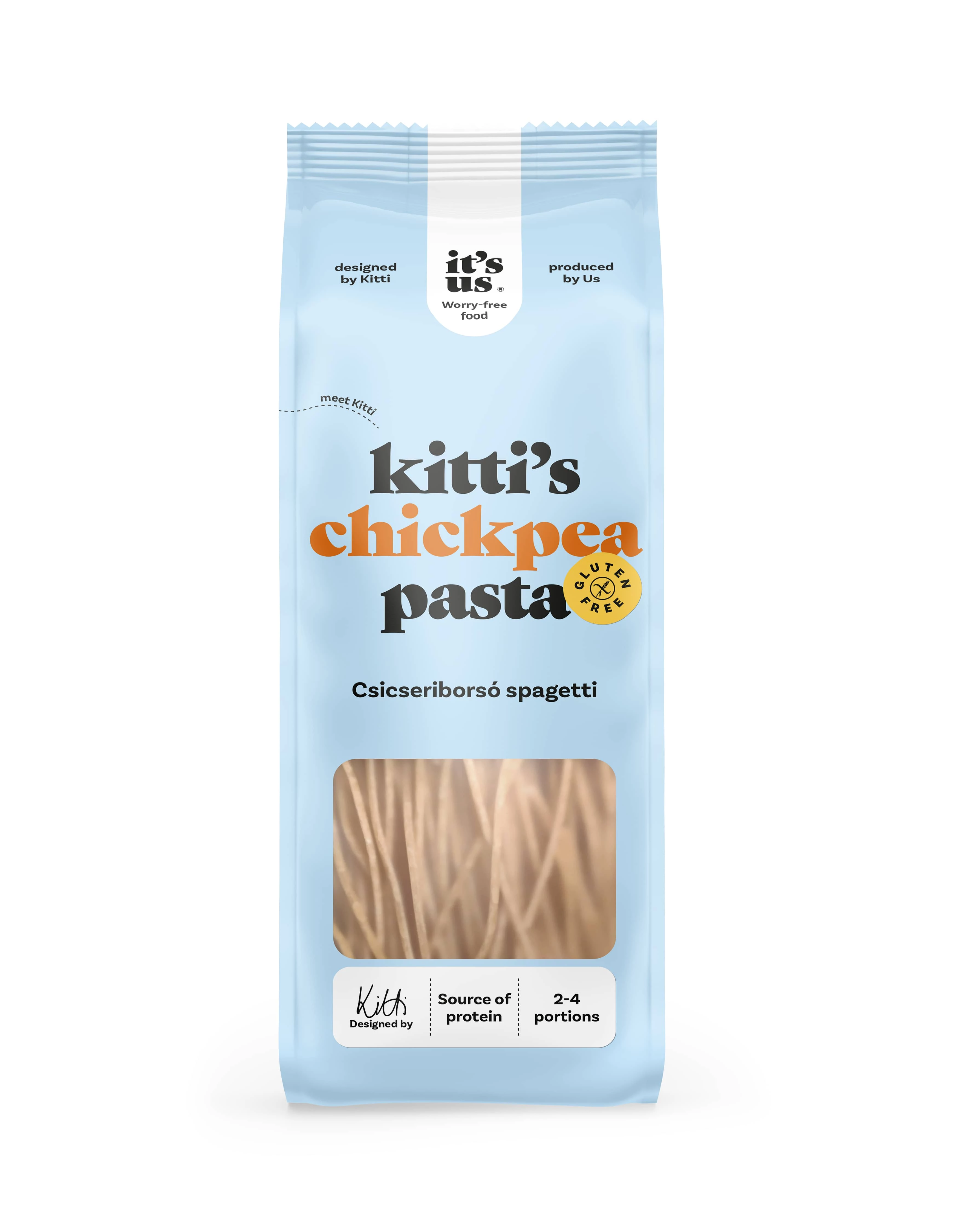 It’s us Kitti’s Gluténmentes csicseriborsó spagetti száraztészta 200 g