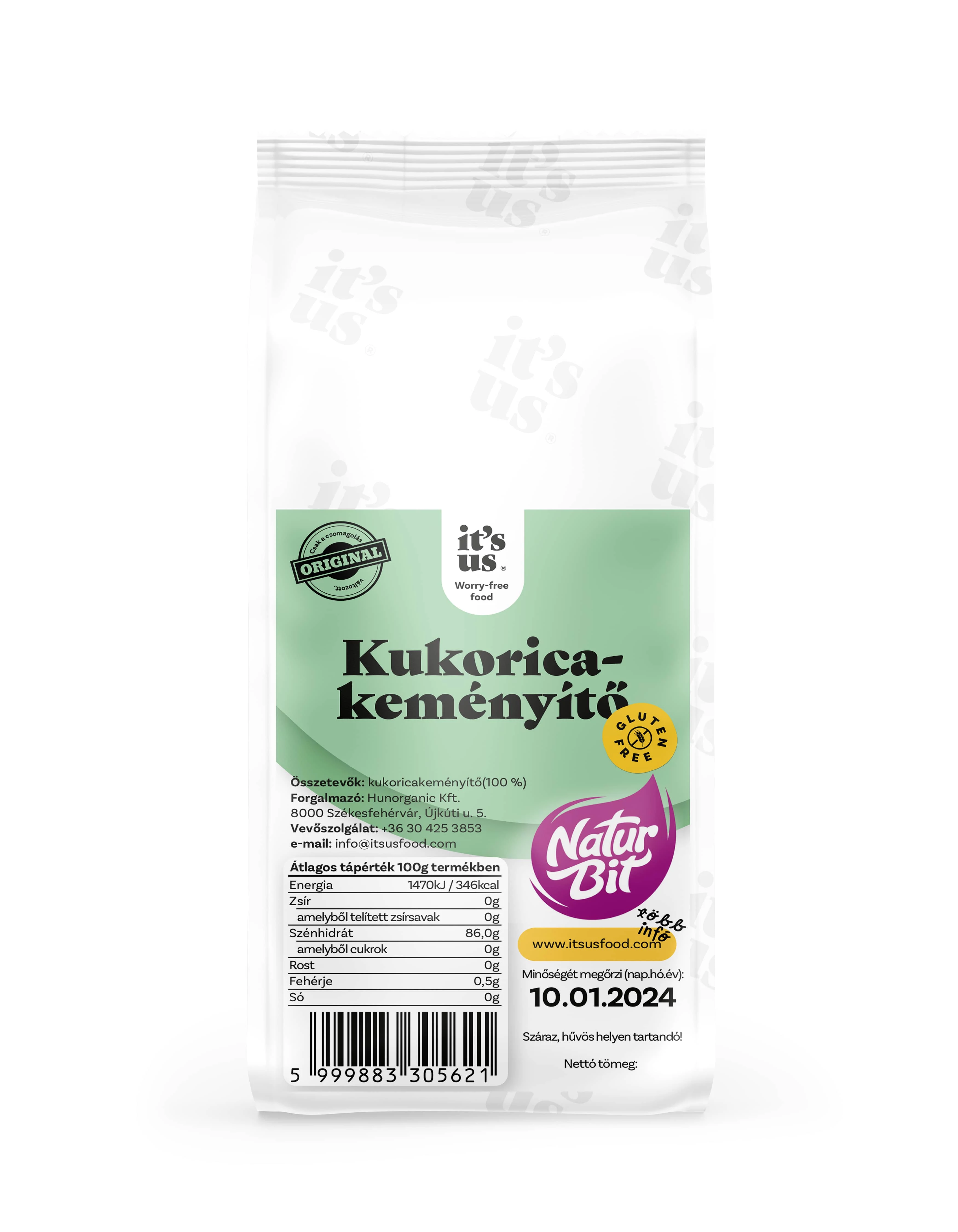 It's us NATURBIT Kukorica keményítő gluténmentes 500 g