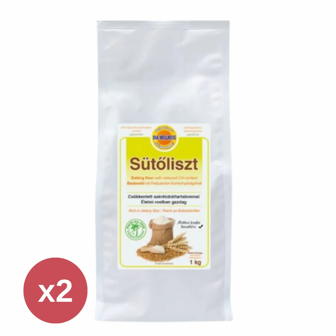 Dia-Wellness Sütőliszt csökkentett szénhidráttartalommal 2X1000 g