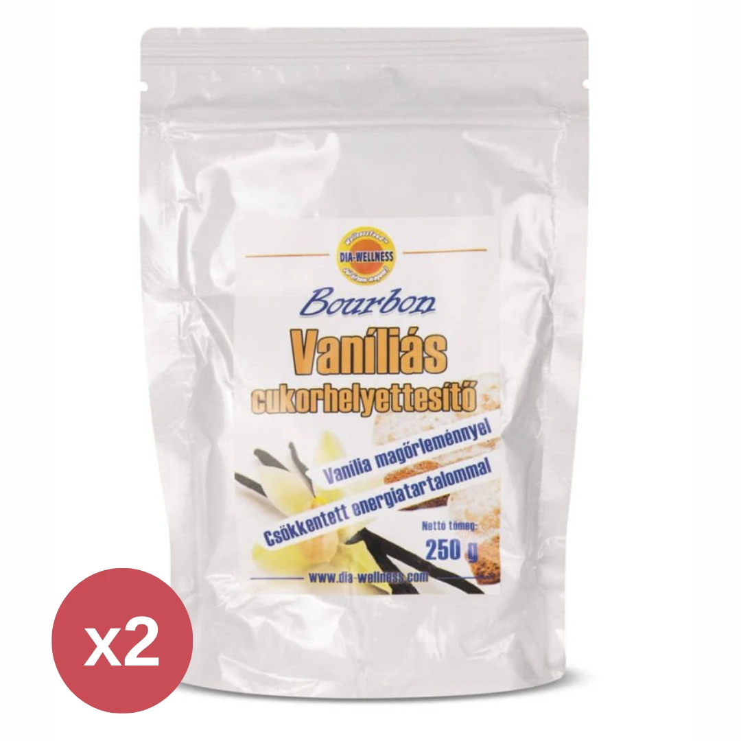 Dia-Wellness Bourbon Vaníliás cukorhelyettesítő 2X250 g