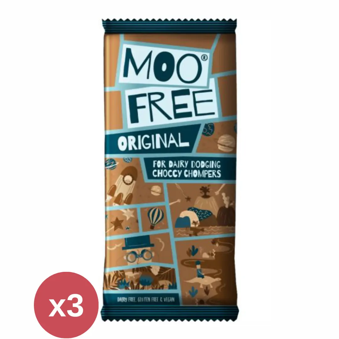 Moo Free Tejmentes csokoládé tábla 3X80 g