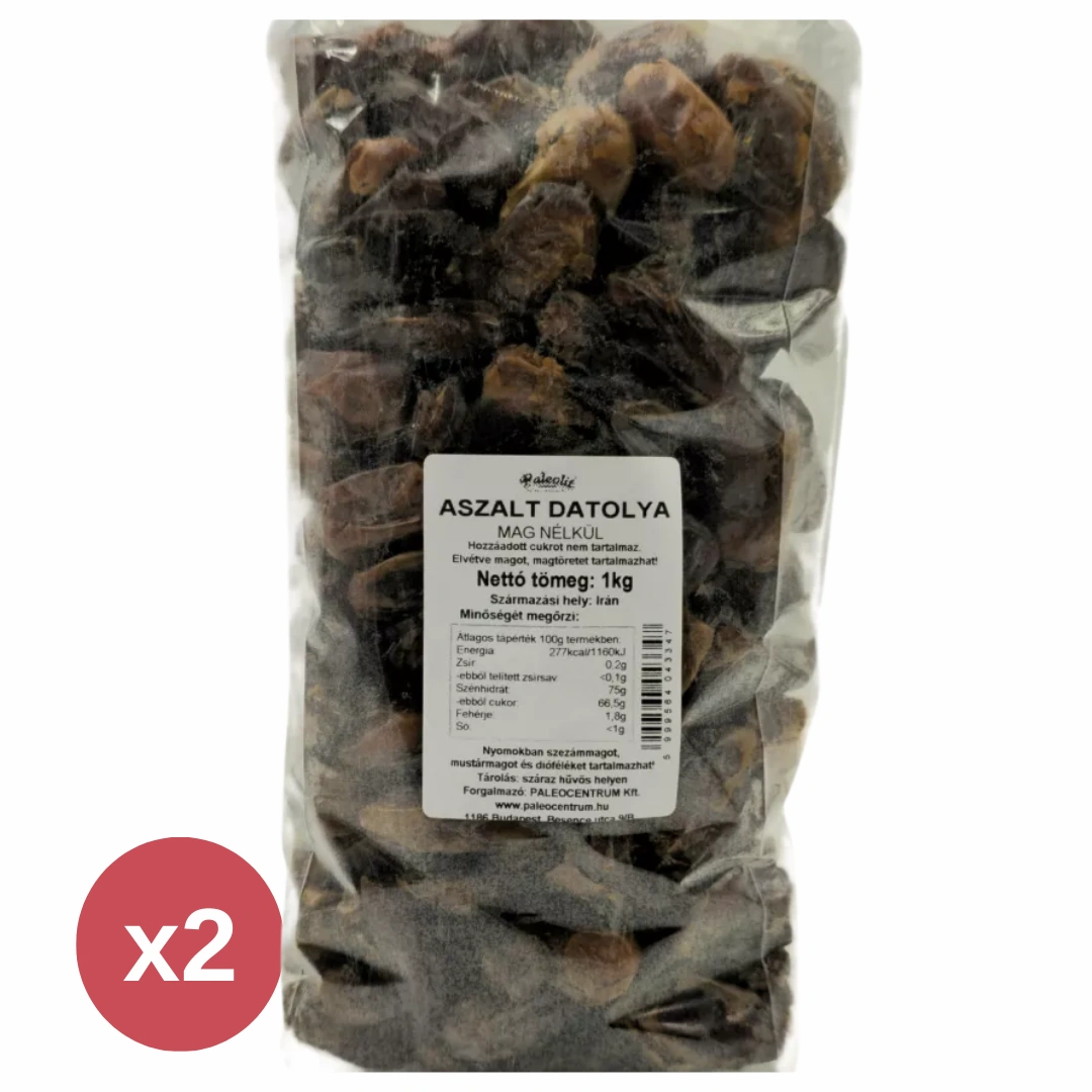 Paleolit Aszalt datolya mag nélkül 2X1000 g 