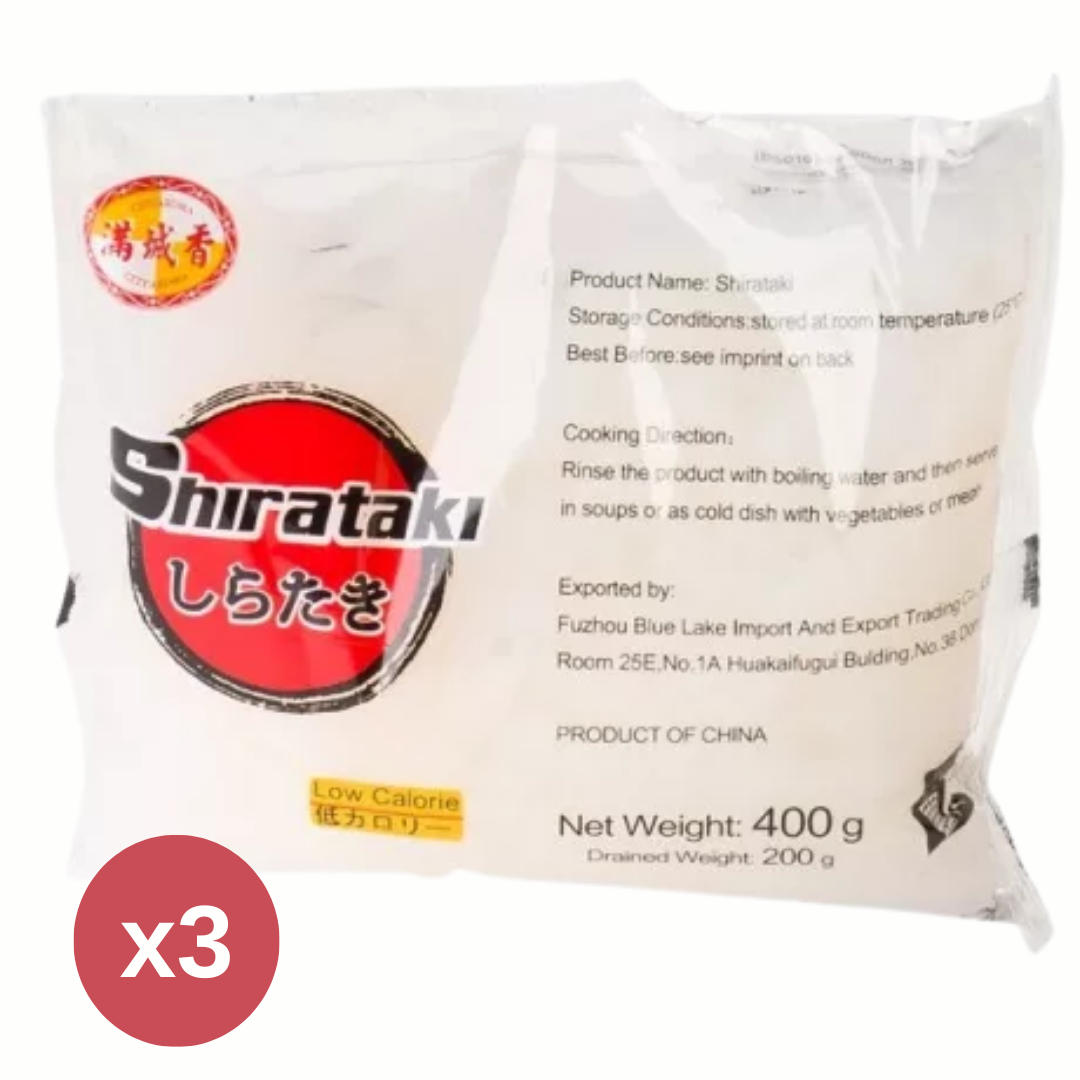 Shirataki Szénhidrátmentes udon forma konjac tészta 3X400 g